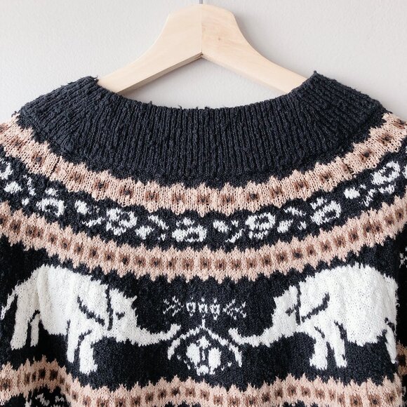 Free People Sweater NWT Nellie sweater women's chunky knit oversized black - Picture 10 of 15